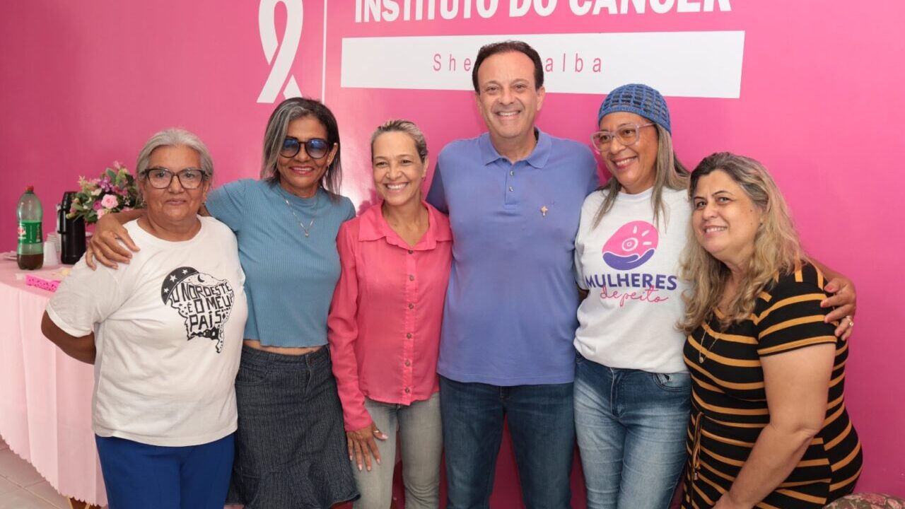André Moura acompanha “Dia de Ação” no Instituto do Câncer Sheyla Galba
