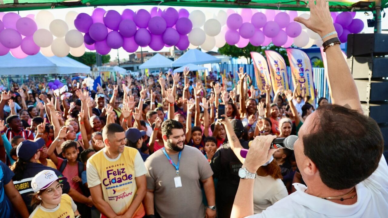 “Quem colhe os frutos são as pessoas”, diz André Moura ao  participar de assinatura de ordem de serviço em Santo Amaro e Socorro